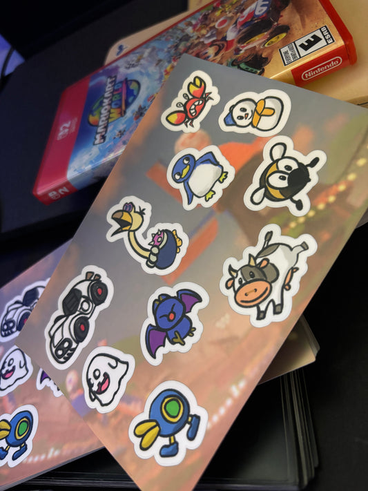 Mario Kart Sticker Sheet