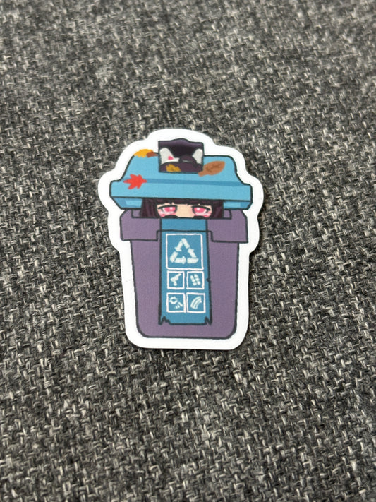 Miyu trash Sticker