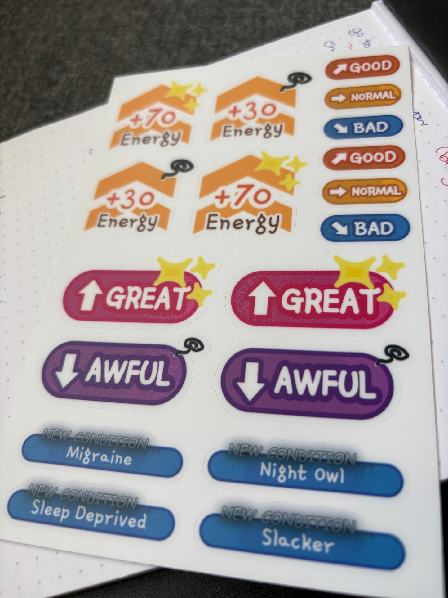 Umamusume Stat Stickers