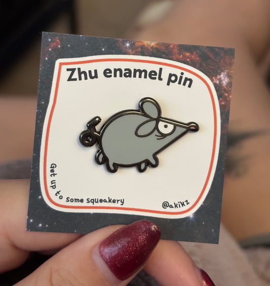 Zhu Enamel Pin