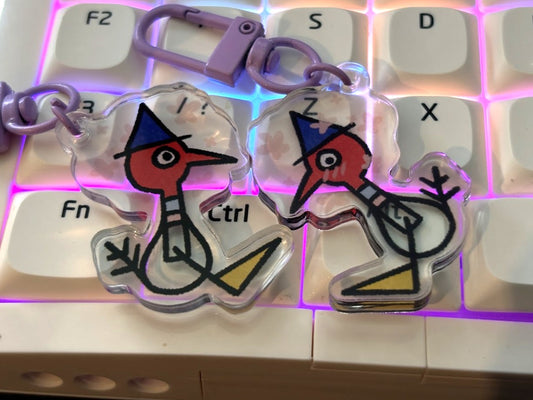 Dinky Blush Acrylic Charm